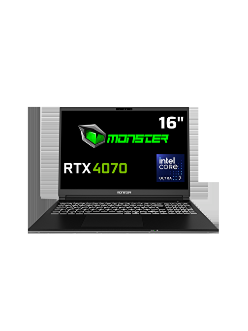 Monster Tulpar T6 V2.1.2 Core Ultra 7 155H 32 GB RAM 1 TB SSD 8 GB RTX 4070 FreeDOS 16" WQXGA 240 Hz Taşınabilir Bilgisayar