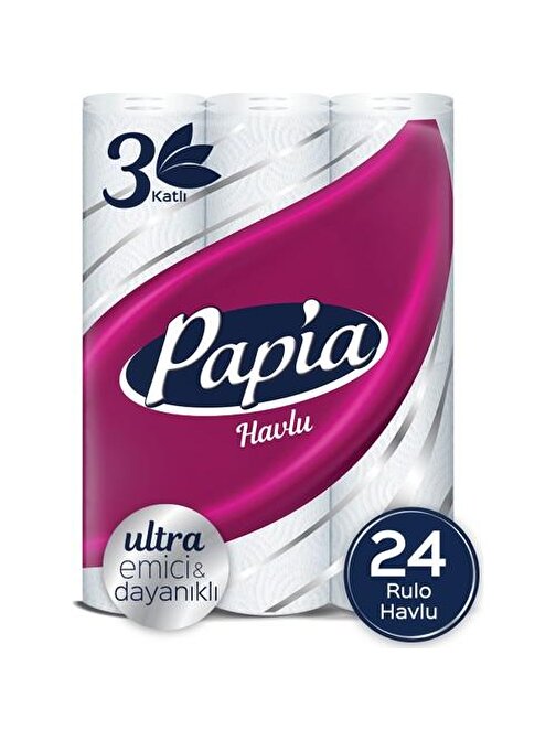 Papia Kağıt Havlu Jumbo Paket 24 Rulo