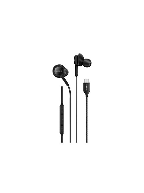 Sunix Akıllı Kumanda Ve Mikrofonlu USB-C Kulak İçi Kablolu Kulaklık M-40