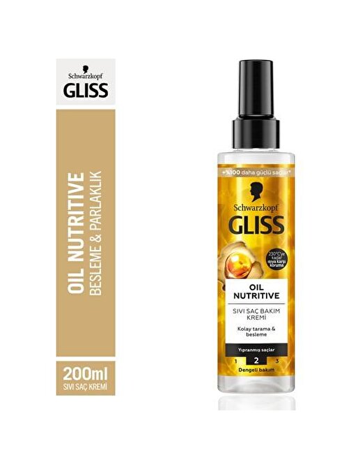 Gliss Sıvı Saç Kremi 200ml Oil Nutritive