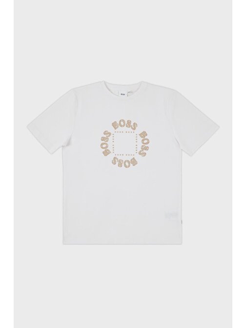 Hugo Boss Çocuk T Shirt 25G93/10B WHITE