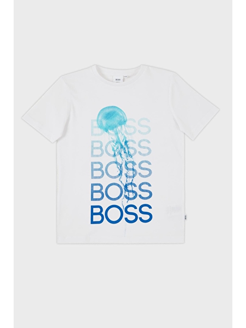 Hugo Boss Çocuk T Shirt 25L05/10B WHITE