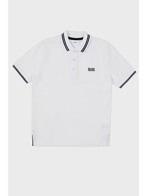 Hugo Boss Çocuk Polo Yaka T Shirt 25P12/10B WHITE