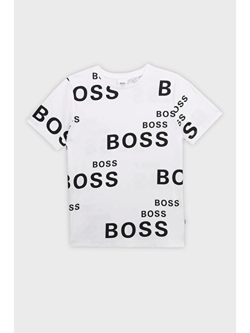 Hugo Boss Çocuk T Shirt 25G95/10B WHITE
