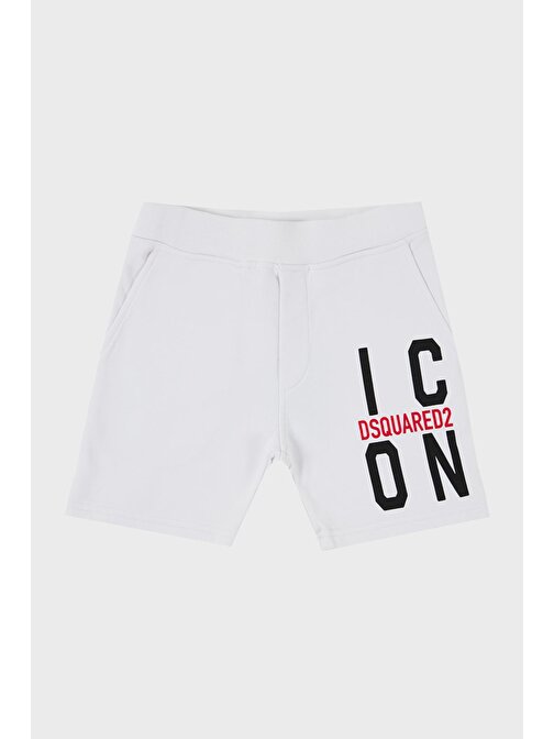 Dsquared2 Çocuk Short DQ0250-D002Y WHITE