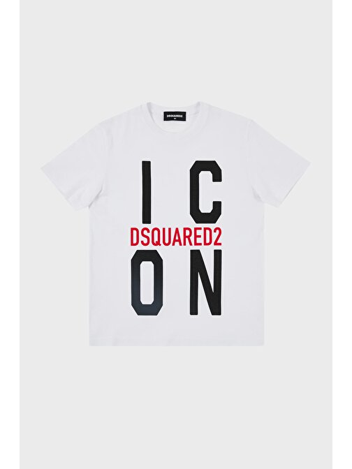 Dsquared2 Çocuk T Shirt DQ0243-D002F WHITE