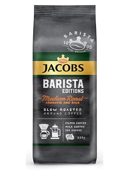 Jacobs Barista Editions Filtre Kahve Medium Roast 225 gr - Zengin ve Aromatik