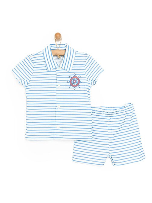 HelloBaby Kısa Kol Pijama Takımı Erkek Bebek