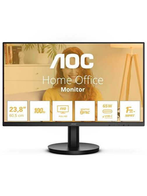 AOC 23.8" 24B3CA2 IPS MM Monitör 1ms Siyah