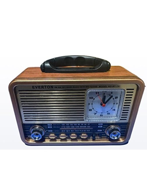 Everton Rt-781 usb/fm/bt saat özelikli müzik çalar Radyo