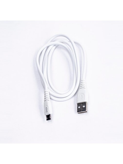 DVIP S01M 6A 67W Fast Charging UsbA to Micro Data ve Hızlı Şarj Kablosu 1M Beyaz