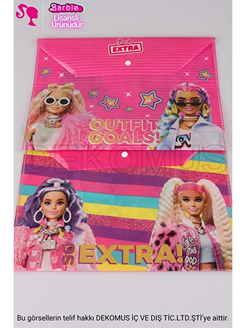 LİSANSLI BARBIE TEKLİ ÇITÇITLI DOSYA YENİ SEZON