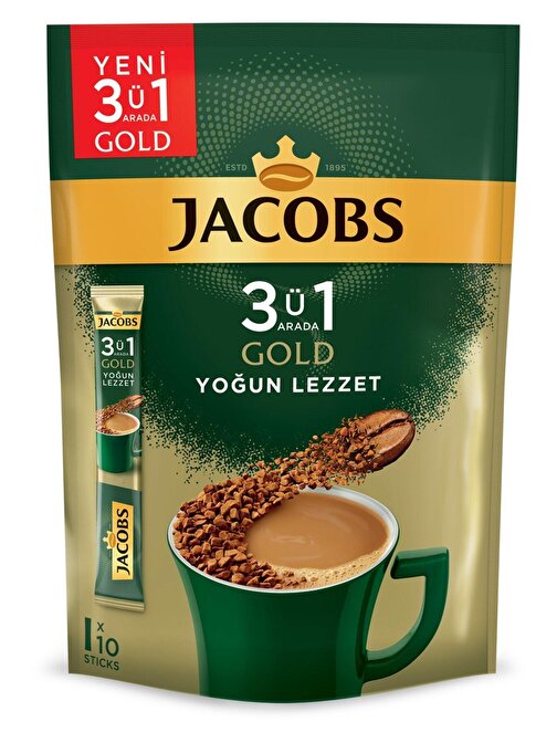 Jacobs Gold 3ü1 Arada Yoğun Lezzet 10x18 Gr