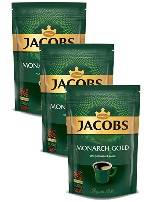 Jacobs Monarch Gold Granül Kahve 200 gram x 3 Adet 