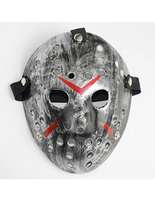 Himarry Jason Maskesi Hannibal Maskesi Metal Gümüş Renk 20x25 cm