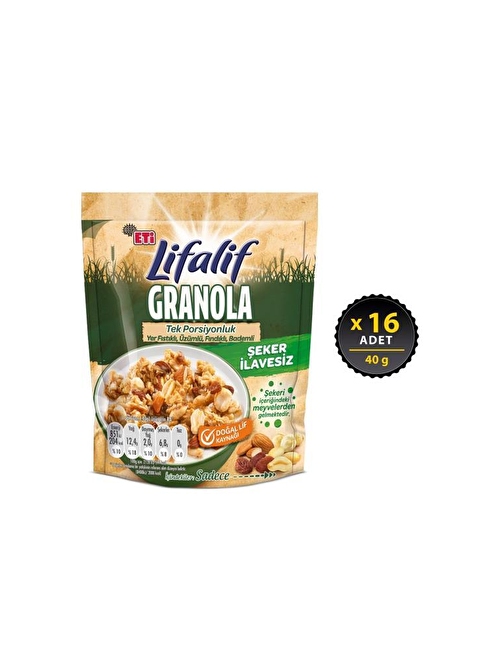 Lifalif Granola Kuruyemişli 40 g x 16 Adet