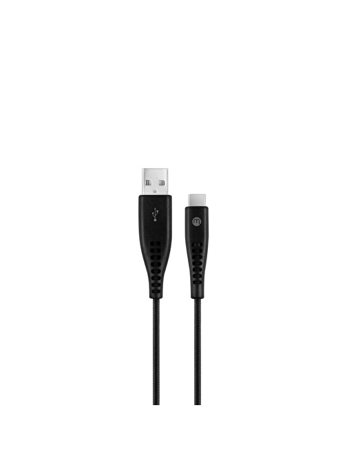 mojue by ttec Ekstra Day USB-A - USB-C 2A Şarj Kablosu 300cm Siyah