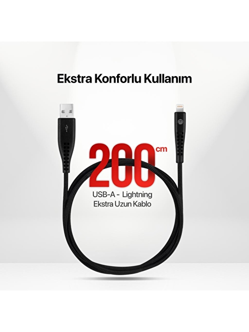 mojue by ttec Ekstra Day USB-A - iPhone Lightning 2A Kablo 200cm