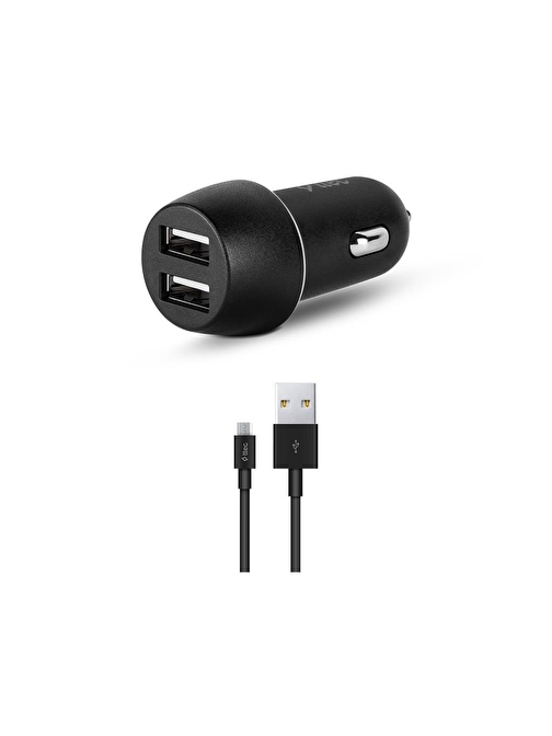 ttec SmartCharger Duo 3.1A Araç Şarj Aleti Çift USB  + Micro USB Kablo