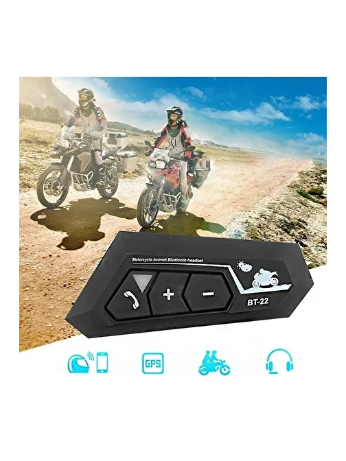  Kask Intercom Bluetooth Kulaklık Bt22 Bluetooth Motosiklet Kulaklık 5.0 Motosiklet Kulaklık