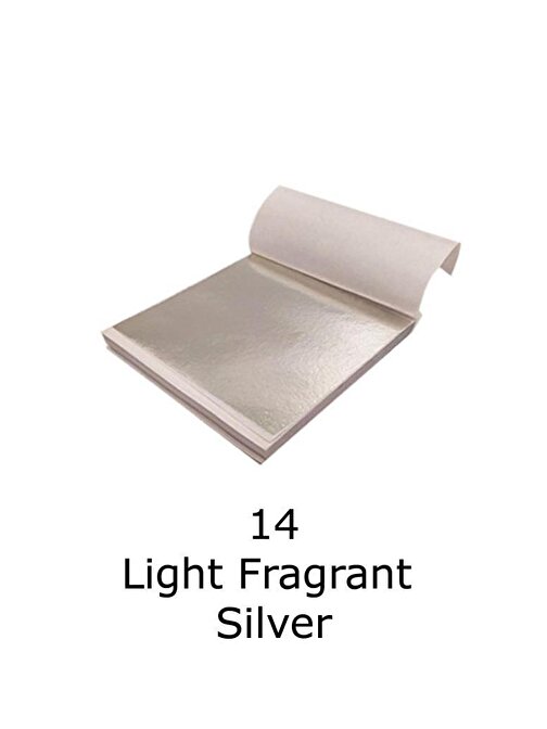 Varak Kaplama Yaprak Metalik Folyo 9x9cm 10lu Paket 14 Light Fragrant Silver R5799F-14