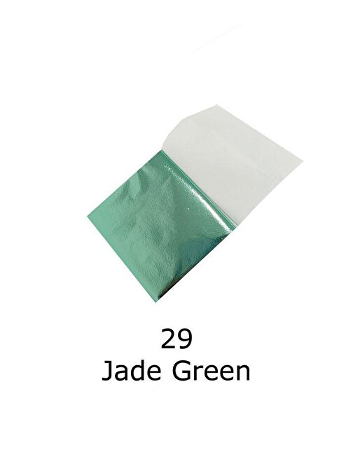 Varak Kaplama Yaprak Metalik Folyo 9x9cm 10lu 29 Jade Green R5799F-29