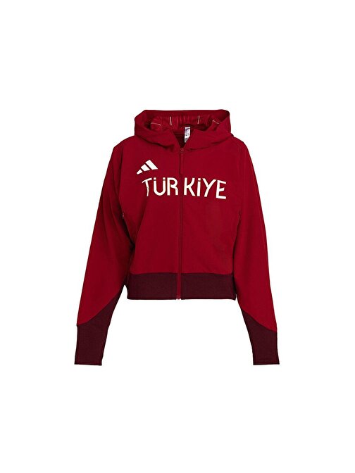adidas Turkiye P Fz W Türkiye Kadın Antrenman Ceketi JH0783 Kırmızı