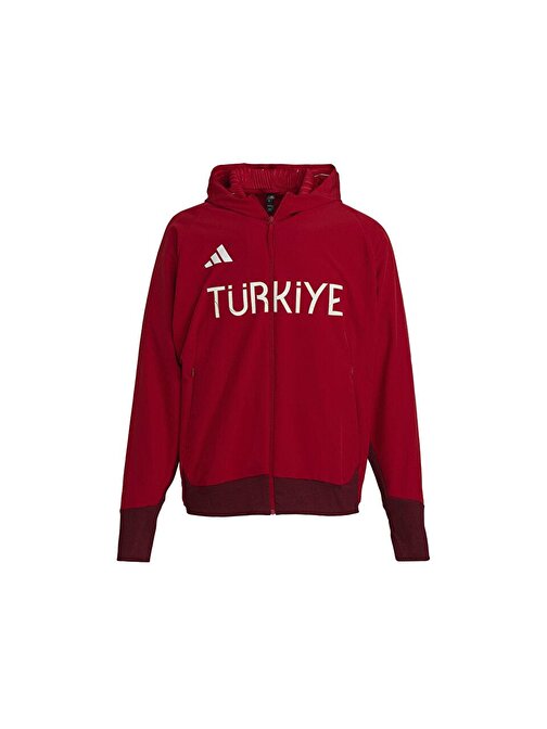 adidas Turkiye P Fz M Türkiye Erkek Antrenman Ceketi JH0782 Kırmızı