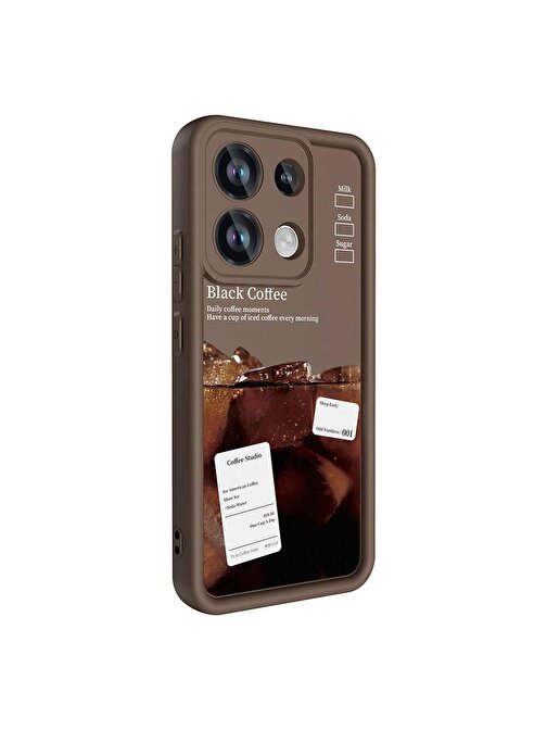 Redmi Note 13 4G Kılıf Kamera Korumalı Baskılı Arka Yüzey Klas Kapak