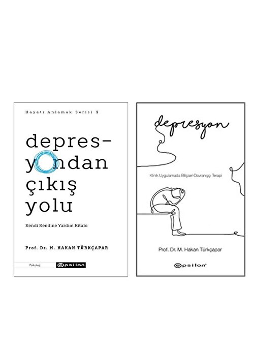 Epsilon Yayınları Depresyon ve Depresyondan Çıkış Yolu Seti 2 Kitap