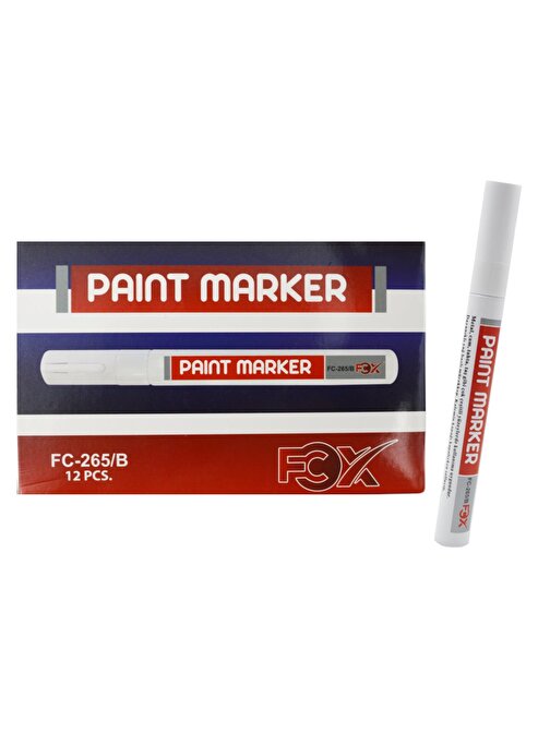 FCX Paint Marker Kalem Beyaz 12 Adet FC-265/B