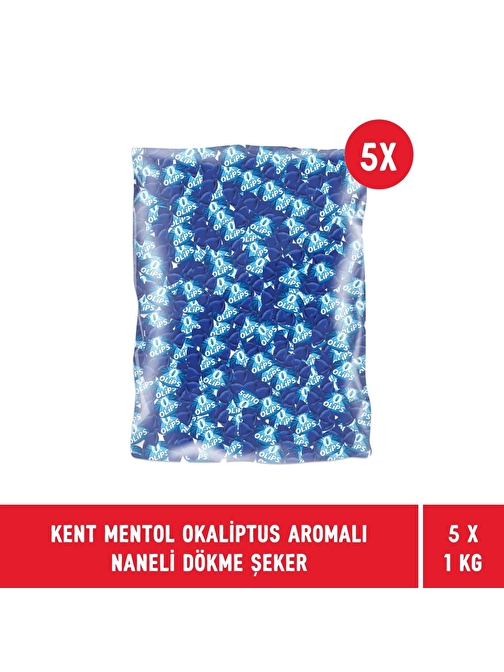 Kent Mentol Okaliptus Aromalı Dökme Bayram Şekeri 1 kg - 5 Adet