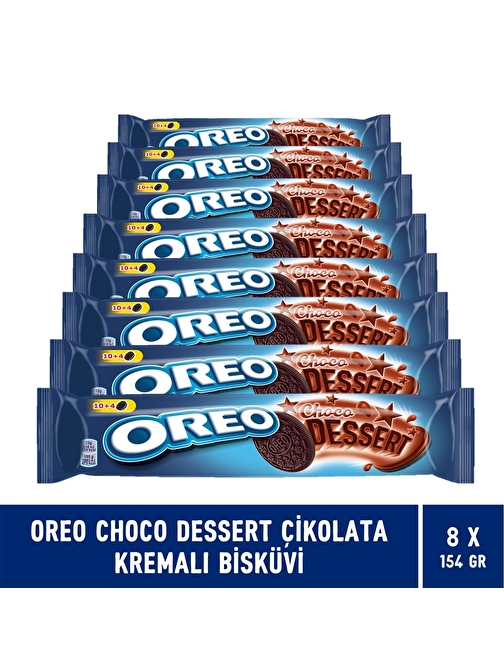 Oreo Choco Dessert Çikolata Kremalı Bisküvi 154 gr - 8 Adet