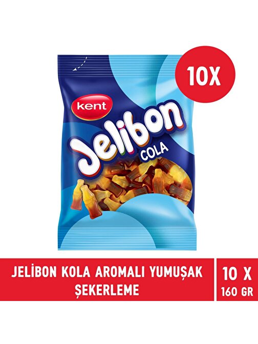 Jelibon Kola Aromalı Yumuşak Şekerleme 160 gr - 10 Adet