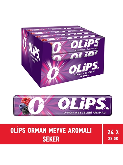 Olips Orman Meyve Aromalı Ferahlatıcı Stick Şeker 28 gr - 24 Adet