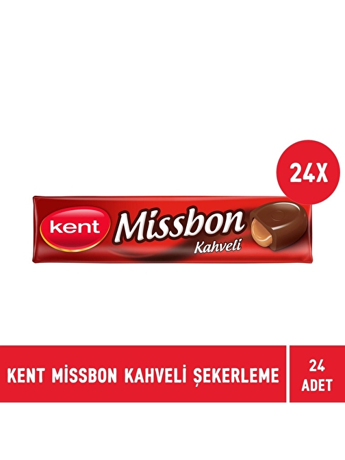 Kent Missbon Kahve Aromalı Nostaljik Şekerleme 43 gr - 24 Adet