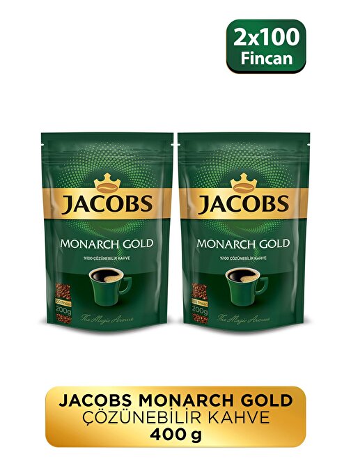 Jacobs Monarch Gold Granül Kahve 200 gram x 2 Adet 