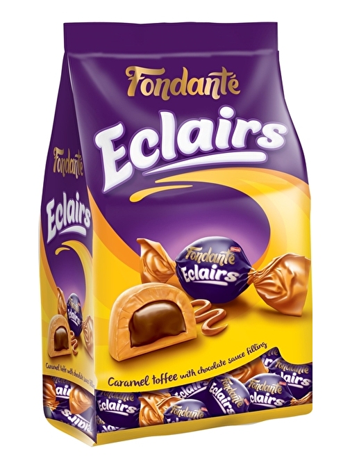 Fondante Eclairs Caramel Toffee 1000 Gr. (1 Poşet)