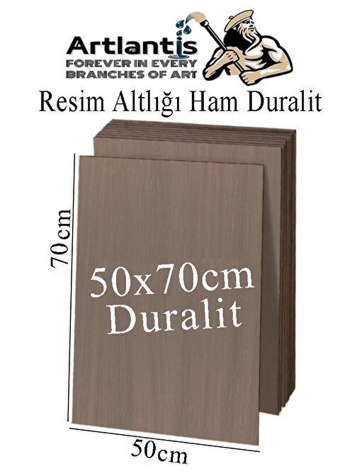 Resim Altlığı Duralit 50x70 cm 1 Adet Ham Mdf Çok Amaçlı Kullanım 3 mm Kalınlığında Durolit