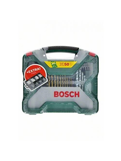 Bosch X-line 50 Parça Aksesuar Seti + 173 Parça Montaj Seti