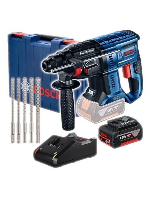 Bosch Gbh 180-lı Akülü (1x4 Ah)+ Sds Plus Set