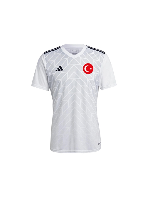 adidas Euro 2024 Türkiye Milli Antrenman Taraftar T-shirt Spor Forma  Beyaz