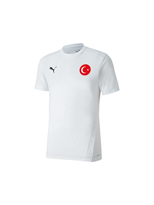 Puma Euro 2024 Türkiye Milli Antrenman Taraftar T-shirt Spor Forma TUR-70417114  Kırmızı