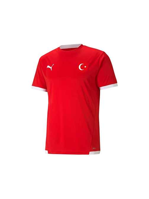 Puma Euro 2024 Türkiye Milli Antrenman Taraftar T-shirt Spor Forma  TUR-70491701 Kırmızı