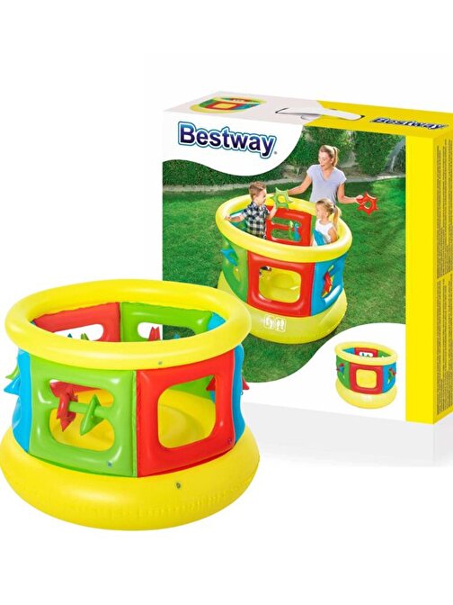 Bestway 52056 - Şişme Trambolin, Eğlence Parkı- Oyun Havuzu (152 x 107 cm)