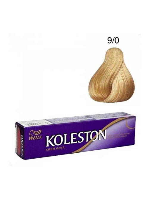 Koleston Tüp Boya  9/0 Sarı x 4 Adet + Sıvı Oksidan 4 Adet