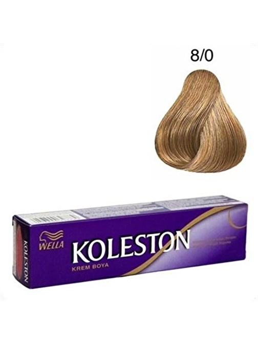 Koleston Tüp Boya  8/0 Açık Kumral x 4 Adet + Sıvı Oksidan 4 Adet