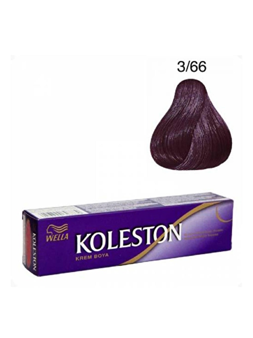 Koleston Tüp Boya  3/66 Patlıcan Moru x 3 Adet + Sıvı Oksidan 3 Adet