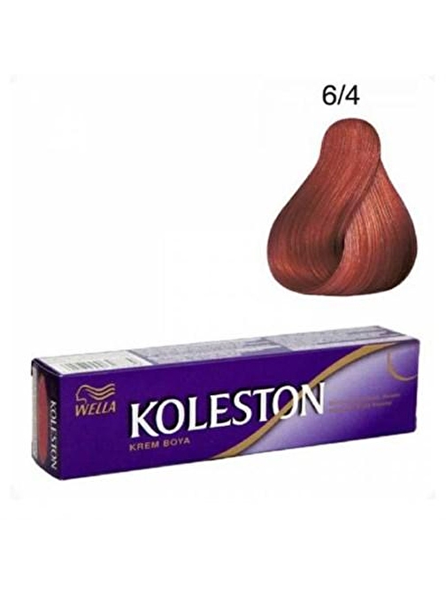 Koleston Tüp Boya  6/4 Kızıl Bakır  x 2 Adet + Sıvı Oksidan 2 Adet