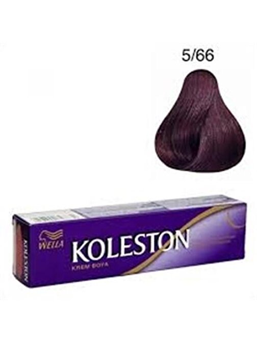 Koleston Tüp Boya  5/66 Şarap Kızılı  x 2 Adet + Sıvı Oksidan 2 Adet